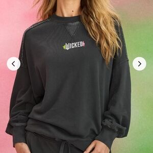 Aerie Black Graphic Sweater